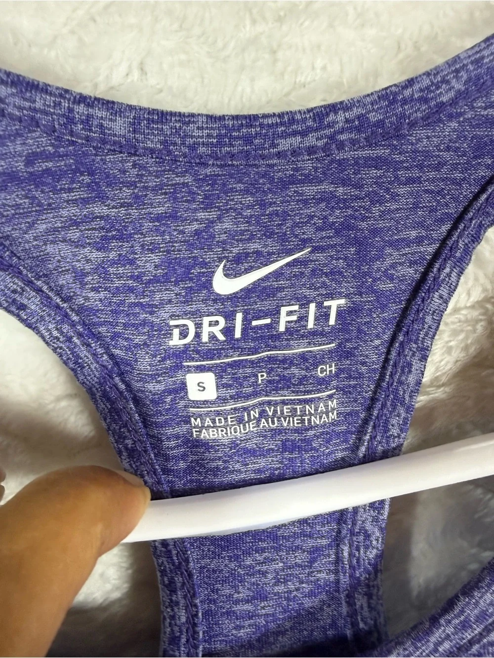 Nike Purple Heather Racerback Dri-FIT Tank